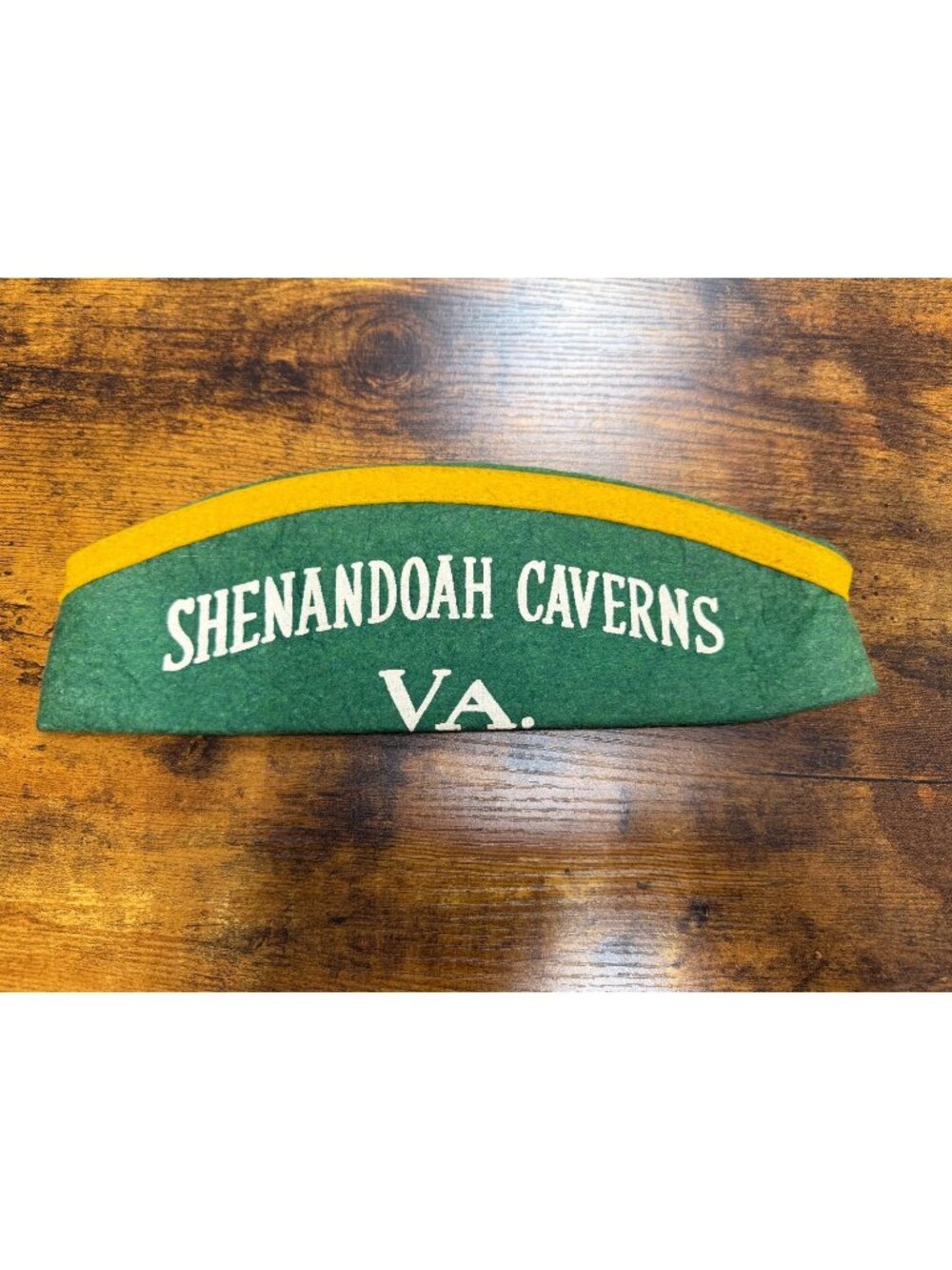 Vintage Shenandoah Caverns, Va felt hat